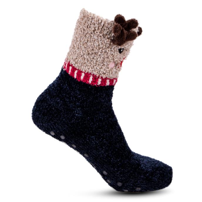 totes toasties Ladies Novelty Supersoft Socks Reindeer Extra Image 3